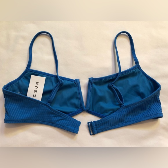 PACSUN LA Hearts Eco Blue Madelyn Sporty Bikini Bottom & Madelyn V Bikini Top - Picture 7 of 11